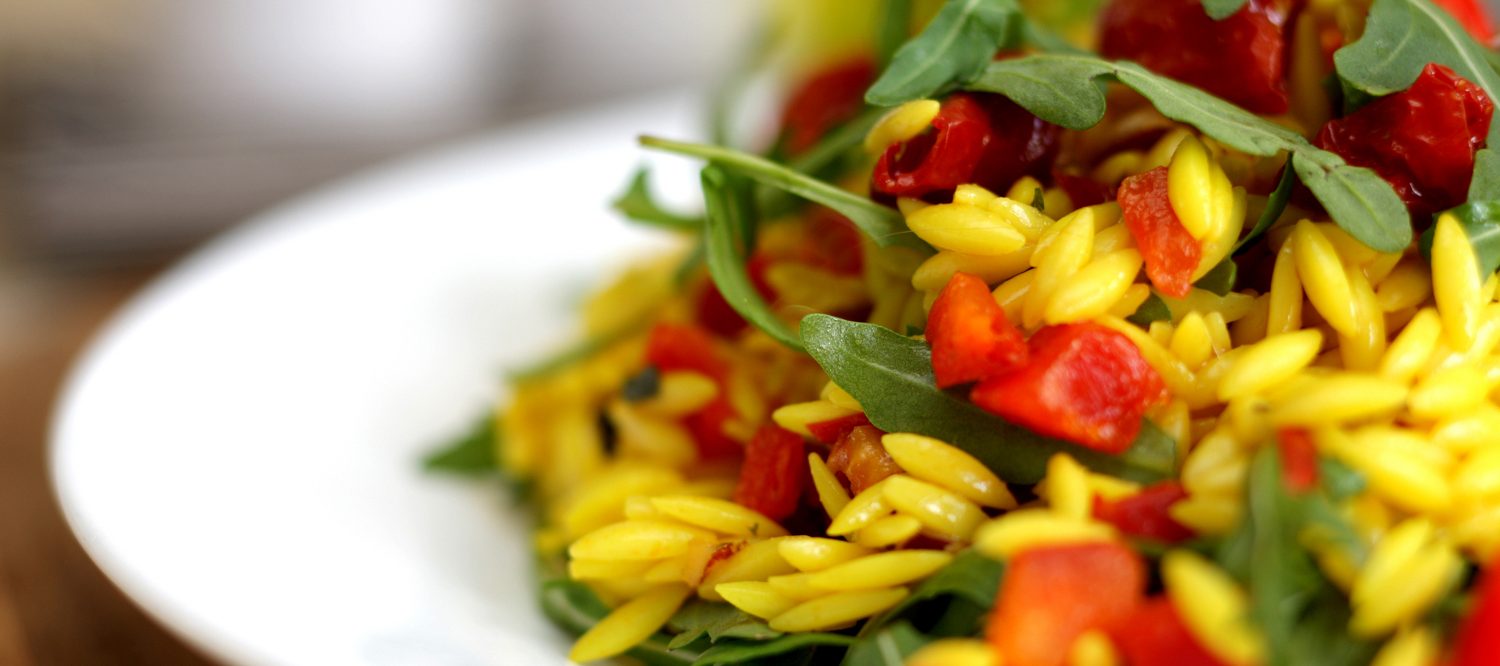 Orzo Pasta with Slow Roasted Tomatoes