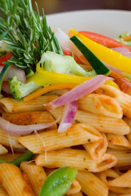Penne-with-vegetables