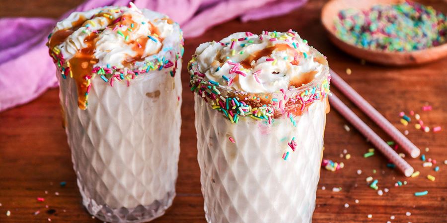 Milkshake με καραμέλα, ελαιόλαδο και αλάτι